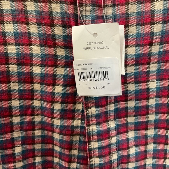 RRL Ladies Multicolor Plaid Long Sleeve Flannel Button Up Shirt Size 1/XS - Picture 4 of 8
